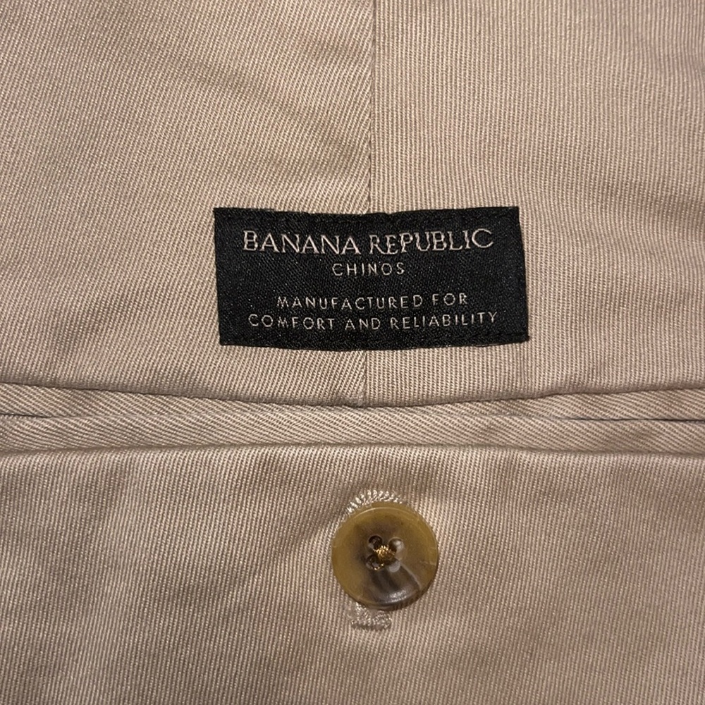 Banana Republic Aiden Chino Khaki Pants 32x29 - Picture 12 of 14